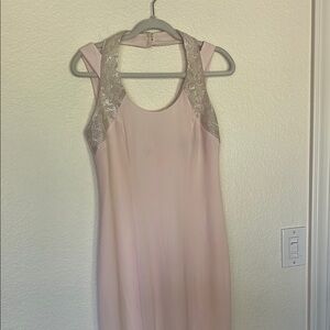 Elegant Pink Sleeveless Dress romantic sexy size 6